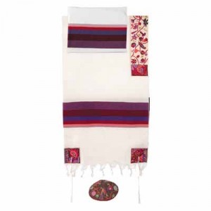 Yair Emanuel Colourful Matriarchs Cotton Embroidered Tallit Default Category